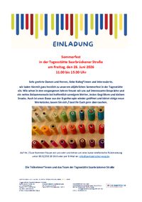 Einladung zum Sommerfest 2026